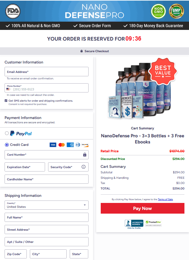 NanoDefense Pro _order_page